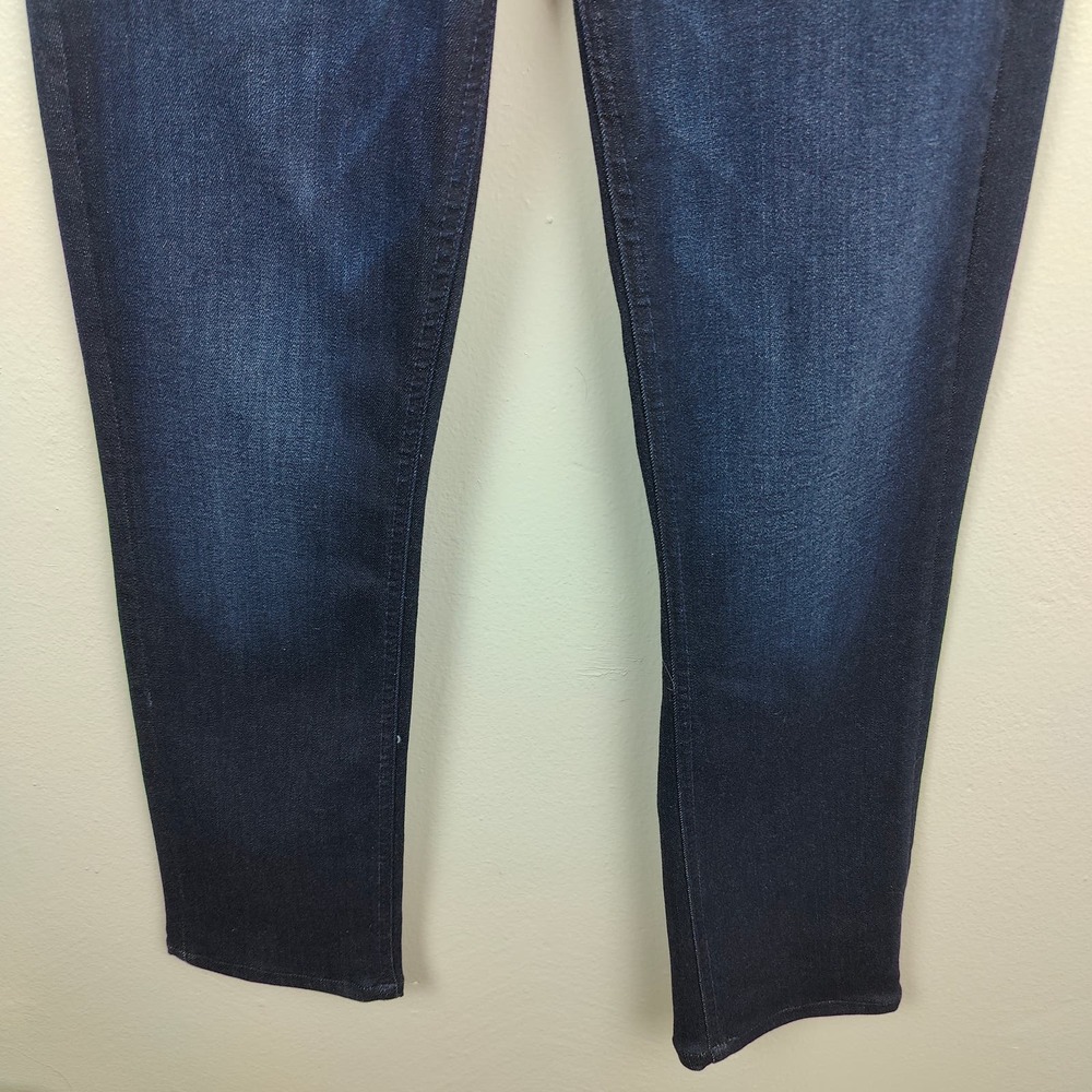 Mother The Mid Rise Dazzler Jeans size 26 Now or Never Dark Wash Stretch -HEMMED - Picture 5 of 15